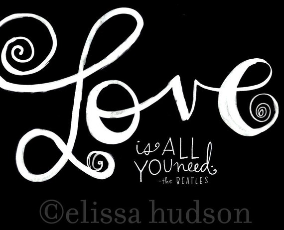 Love Is All You Need Wall Art Print