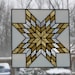 Stained Glass Panel Prairie Star Quilt Block