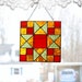 Stained Glass Suncatcher Ohio Trail Quilt Block
