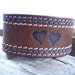 Sale Leather Cuff Leather belt Cuff Recycled Cuff Leather Cuff Band