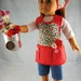 American Girl Gardening Doll Clothes Red Strawberry 4 Piece Apron Outfit Set for 18 inch Dolls