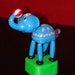 vintage Kohner Bros.push button Elephant Puppet