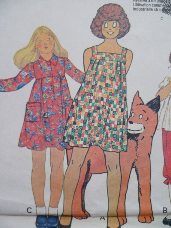 Little Orphan Annie Sewing Pattern McCalls 5834 Size 7 UNCUT