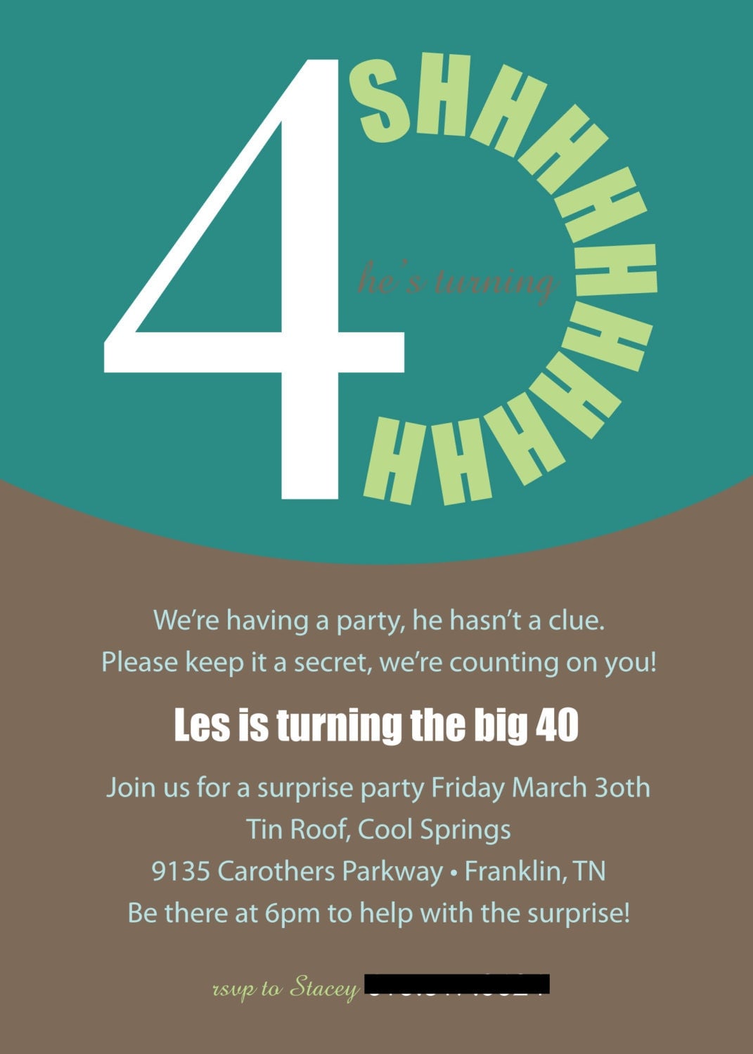 40Th Surprise Birthday Invitations 2