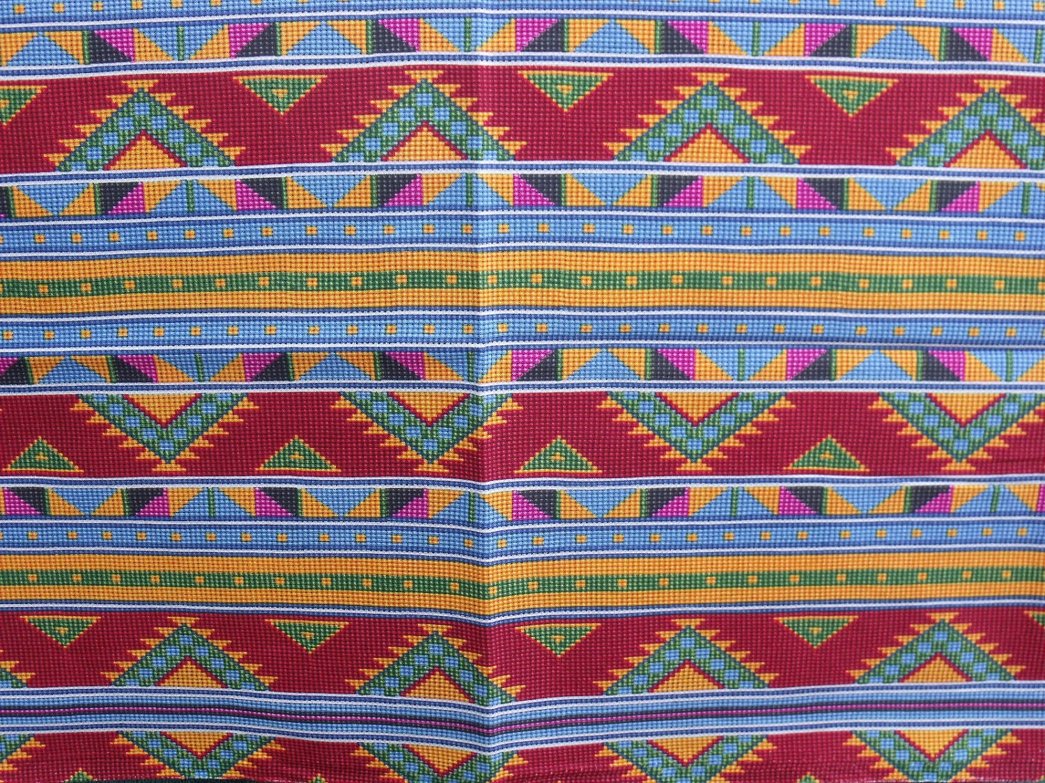 Cotton Fabric 1/2 yard Native American Beaded Design Quilt