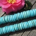 Howlite in Blue Turquotise heishi beads 12mm -135pcs/Strand