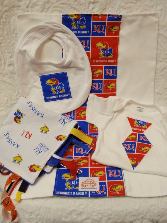 Kansas Jayhawk Baby Gift Set