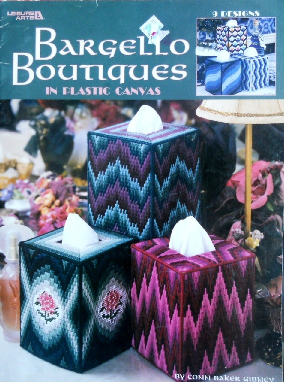 BARGELLO BOUTIQUES Tissue Box Covers Plastic Canvas