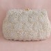 Vanilla Seed Bead & Sequin Evening Bag