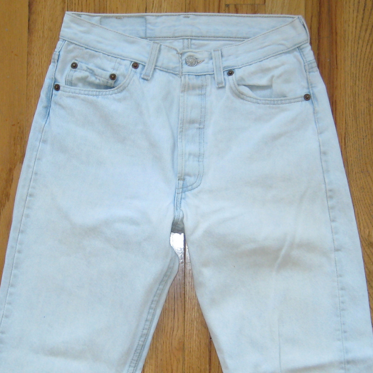 Vintage Levi s  501 Light  Blue  Denim Jeans  Made in USA