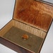 Earth-Toned, Leather-lined Keepsake Box With Hand Planed Texture. A Nice Gift For Fathers Day.