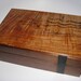 Reserved - Upscale Designer Wooden Keepsake Box. Inlayed Handplaned Ebony Texture. A Perfect Fathers Day Gift.