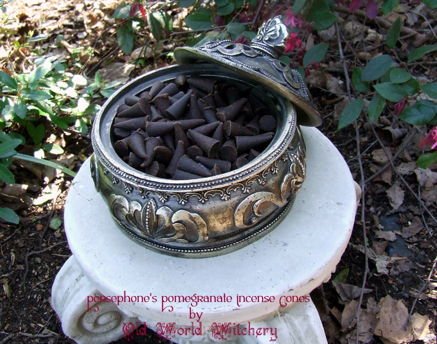 PERSEPHONE'S POMEGRANATE Handmade Incense by OldWorldWitchery