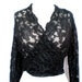 90's sheer lace cropped top size - M/L