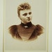 SALE, Vintage Cabinet Card ,Real Photo,Curly Hair Victorian Woman, Paper Ephemera, Collectibles, Photography