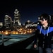 Mens Medium Nightwing Hoodie Shirt