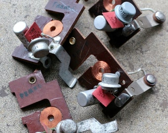 Large vintage clock parts -- set of 4 -- D12