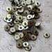 Small vintage clock brass gears -- set of 15