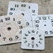 Vintage Alarm Clock Faces -- cardboard