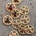 Vintage selection of small clock gears -- set of 10 -- D6