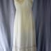 SLIP - SHEER - PLEATED - floral slip - dupon nylon - size 34