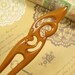 Peach Wood Hair Fork Wooden Stick - Phoenix