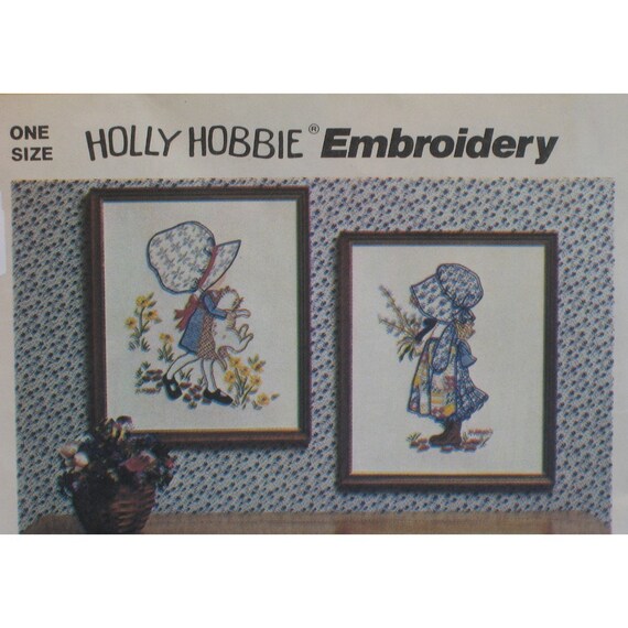 Vintage 1973 Holly Hobbie Embroidery Transfer Pattern