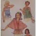 Summer Tops Pattern Womens, Camisole, Overblouse, Tent Sleeves Vintage 1970s Simplicity No. 8739 Size 6, 8 OR Size 12