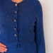 The Blue 1940's Henley Sweater Dress