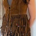 The Carnaby Street Leather Fringed Lady Jane Vest