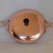 Vintage Wear-Ever Hallite Saute Pan No 2109 with Copper colored Lid and Swirly Twirly Handles