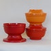 Set of 3 Vintage Tupperware Oriental Bowls in Fall Colors Great for Side Salads in your Lunch