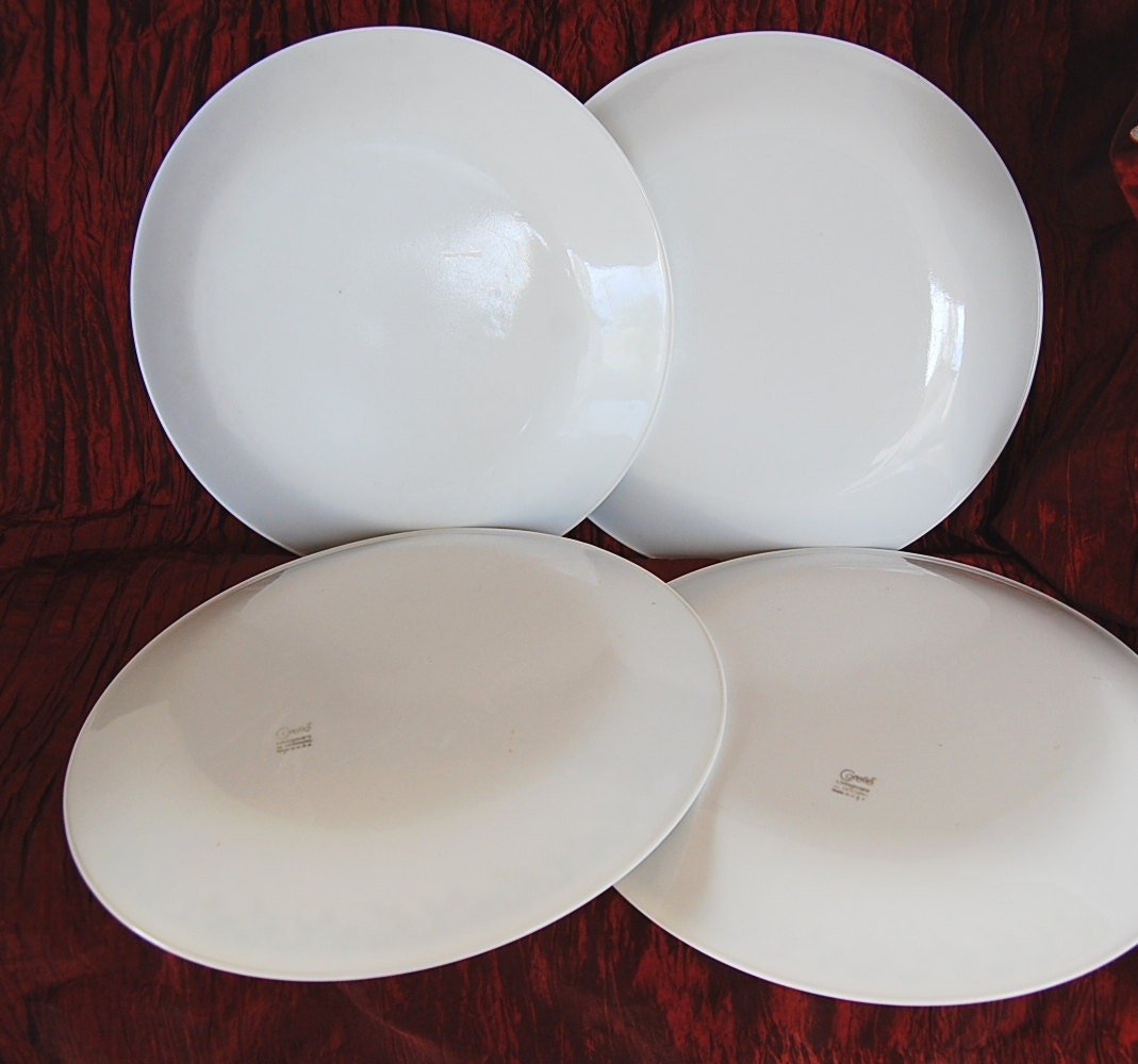 Set of 4 Vintage Corelle Dinner Plates Spring Blossom Dinner