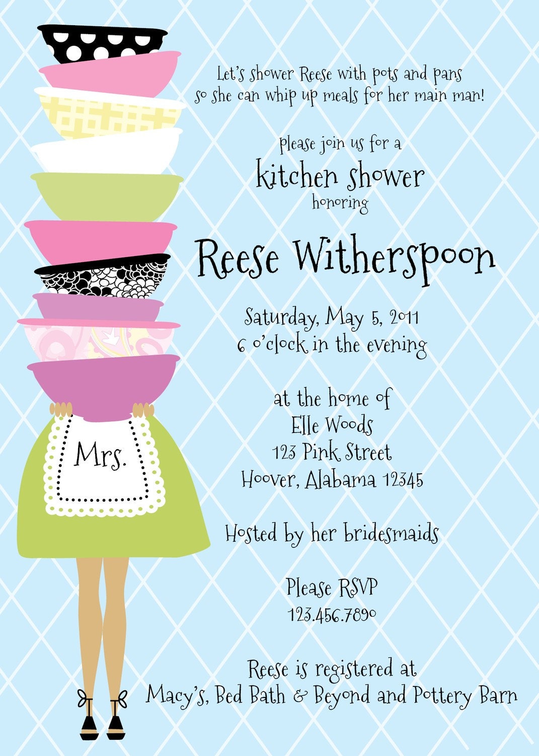 Kitchen Shower Invitations 1