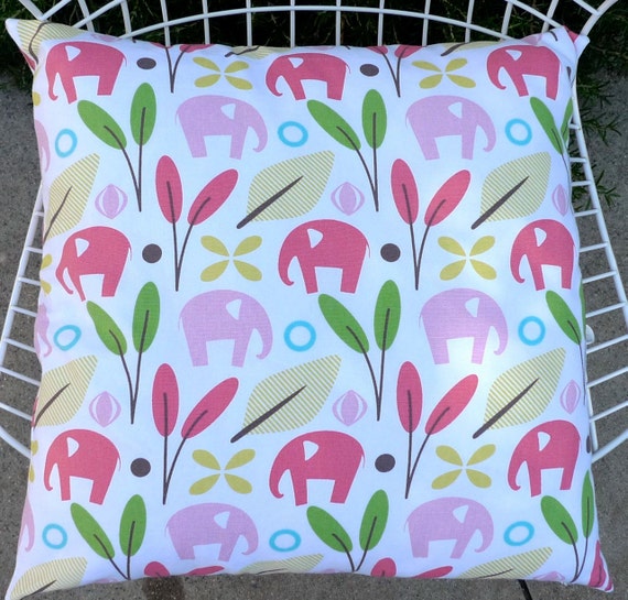 elephant print pillow