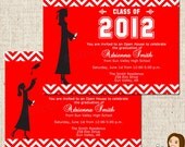 PRINTABLE Female Graduation Party Invitations (Color of your choice) Il_170x135