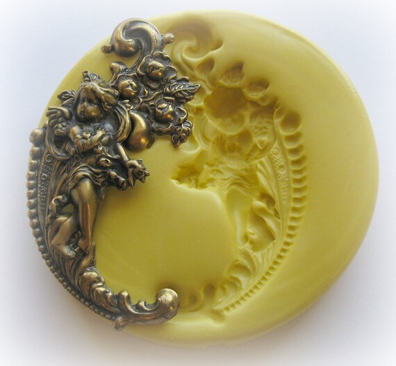 Cherub Victorian Mold Gothic Jewelry DIY Resin Clay Moulds