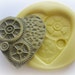 Gears Heart Steampunk Mold Gothic Jewelry DIY Resin Clay Moulds