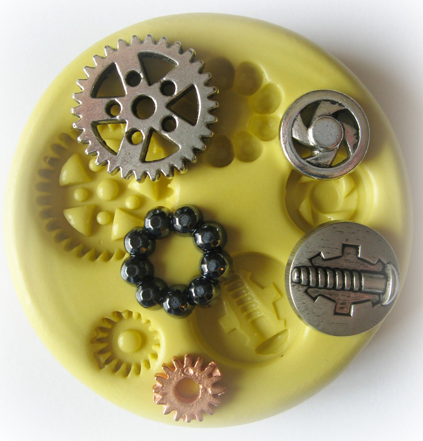 Gears Steampunk Mold Gothic Jewelry DIY Resin Clay Moulds