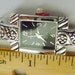 Black and Silver Geneva Watch Face for Beading and use with Interchangeable Watch Bands