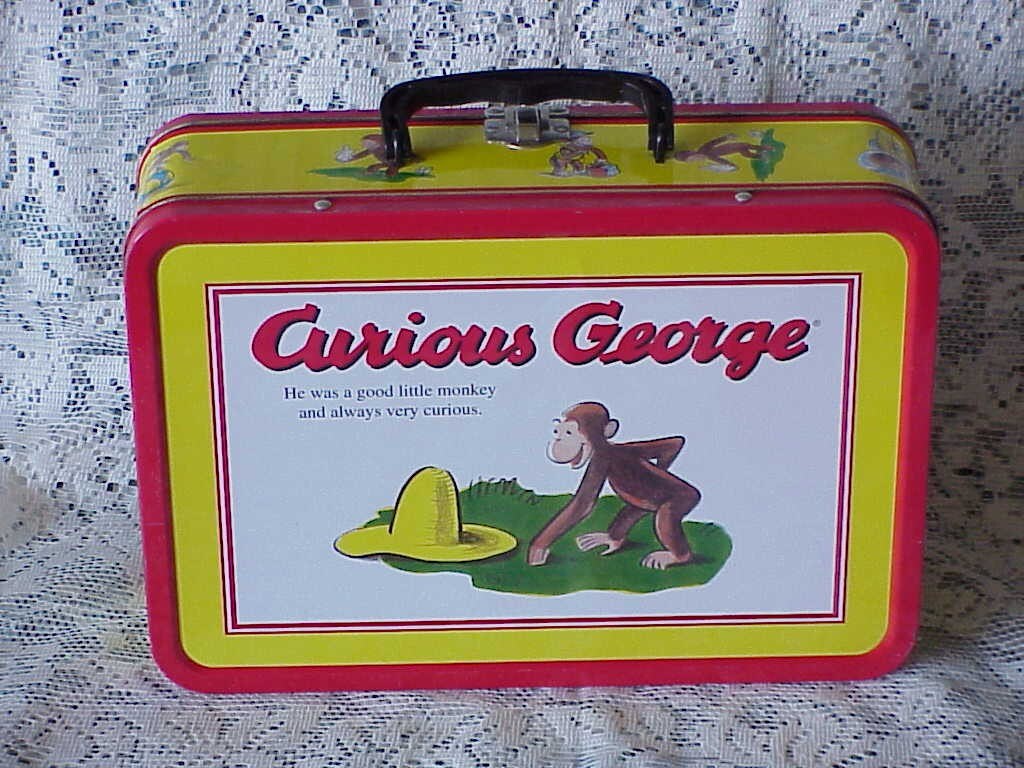 EXTRA LARGE CURIOUS GEORGE LUNCH BOX by BUTTERCUPGARDEN on Etsy