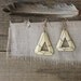 v i n t a g e tribal carved bone and wire earrings