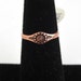 Vintage Solid Copper & Goldstone Ring - Size 4