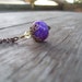 20% Coupon - Holiday Sale - Shiny Purple Fire Agate Pendant Necklace - Light and Summery
