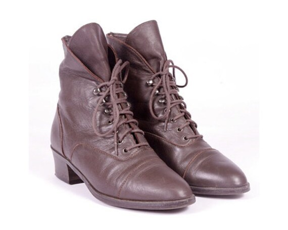 vintage leather booties