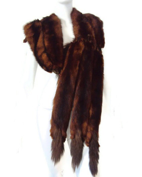 Vintage 1940's Mink Stole 8 Pelt Stole by YesterdaysSilhouette