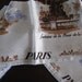 Blue Satin Paris Scarf