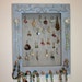 Rustic Earring Holder in Distressed Style.
