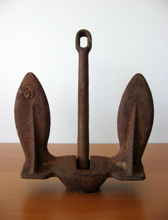 Vintage Rusty Boat Anchor