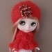 Red Kidsilk Sweetie Pie Jacket and Hat for Blythe